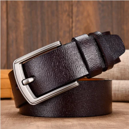 Men Belt Male High Quality Leather Belt Men Male Genuine Leather Strap Luxury Pin Buckle Fancy Vintage Jeans Free Shipping