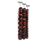 Original Lightning Red Tiger Eye Bracelets Men 6-16mm Natural Energy Stone Round Beads Bracelets for Women Soul Jewelry Pulsera