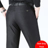 New Style Autumn Winter Men's Slim Casual Pants Fashion Business Stretch Trousers Men Brand Straight Pant Black Navy Plus Size