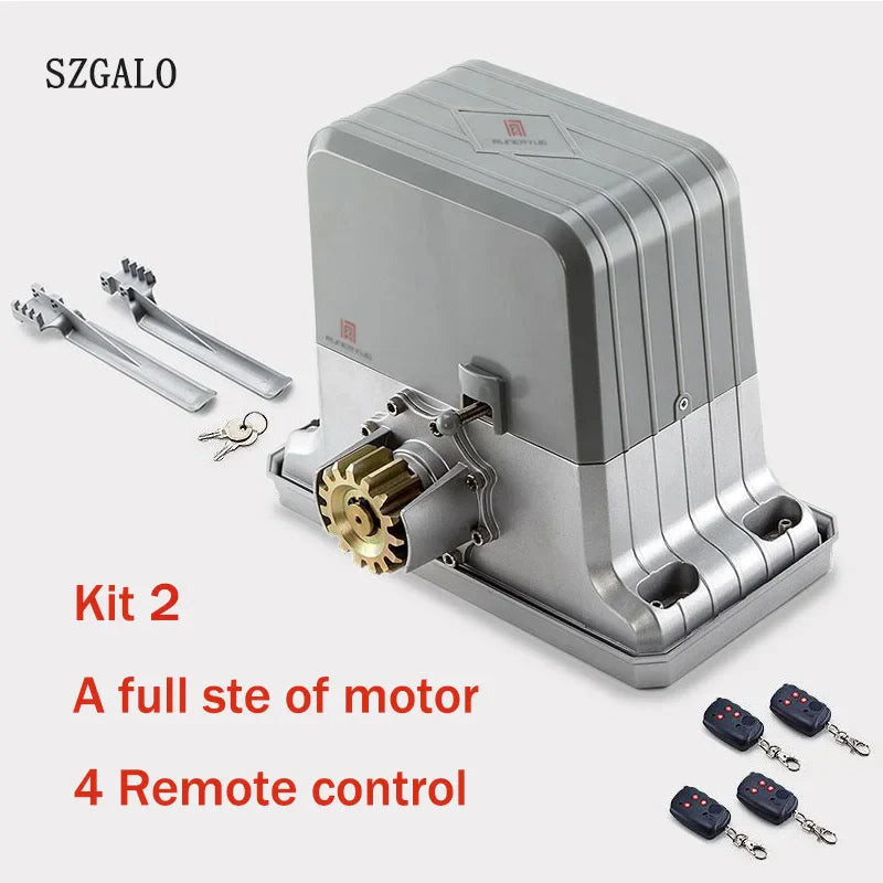 Full KIT Set 1000kg to 1800kg Electric Sliding Gate Motors/Automatic Gate Opener/Rolling Gate Operators WiFi Traction Engine