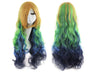 Lady 80cm Long Curly Wigs Fashion Cosplay Costume Hair Anime Full Wavy Party Wig