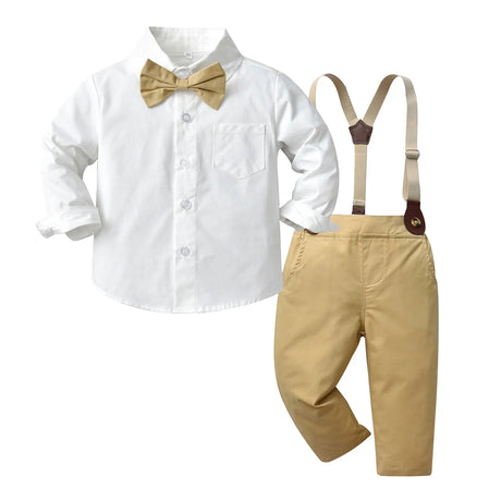 Infant Boy's Gentleman Suit Kids Birthday Party Outfit Baby's Clothes Set for Banquet Christening Baptism Wear School Uniforms