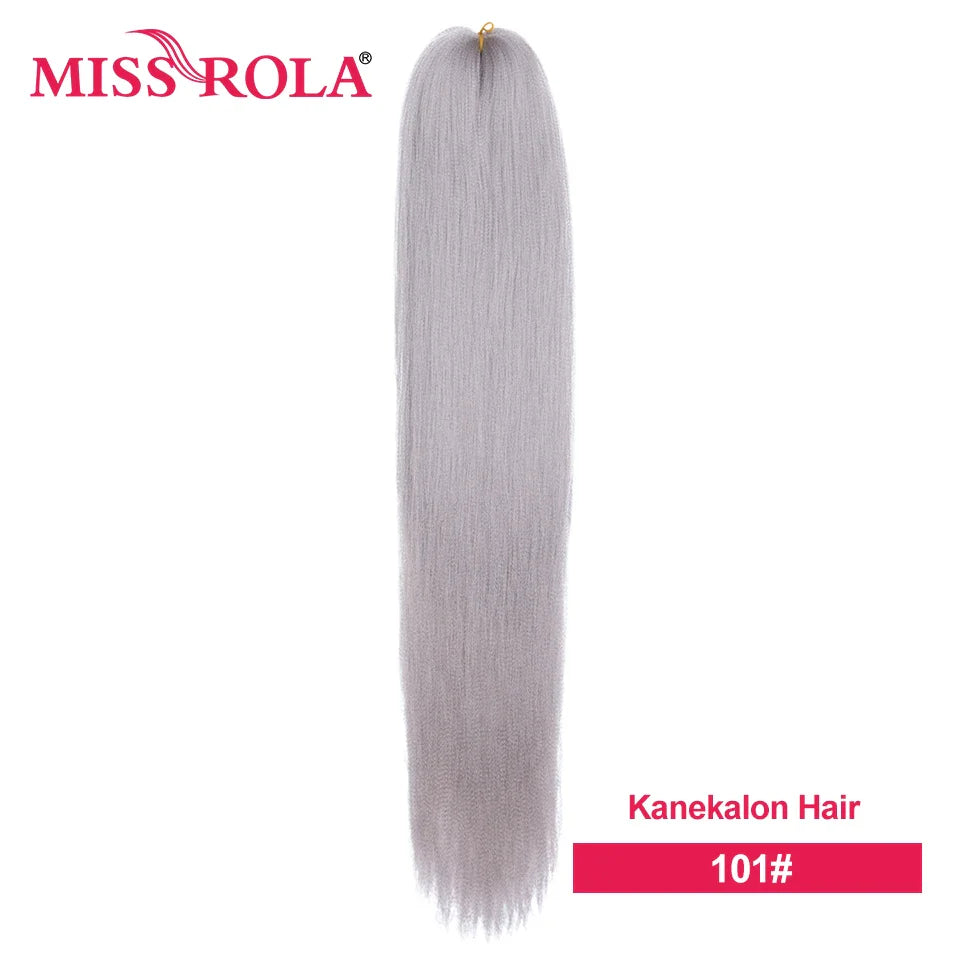 Miss Rola Synthetic Wholesale Bulk 6 Pieces 30Inch 28Inch 26Inch Pre Stretched Jumbo Braiding Hair Kanekalon EZ Twist Braid Hair