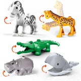 26pcs/set Big Size Figure Animals Block Farm Series Big Building Blocks Animals Series Toys For Childrens Kids Party Gift