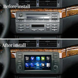 Factory Price Android12 Auto Bluetooth Speaker GPS Navigation Carplay Car Video Player For Bmw 3 Series E46 Car RadiosTereo