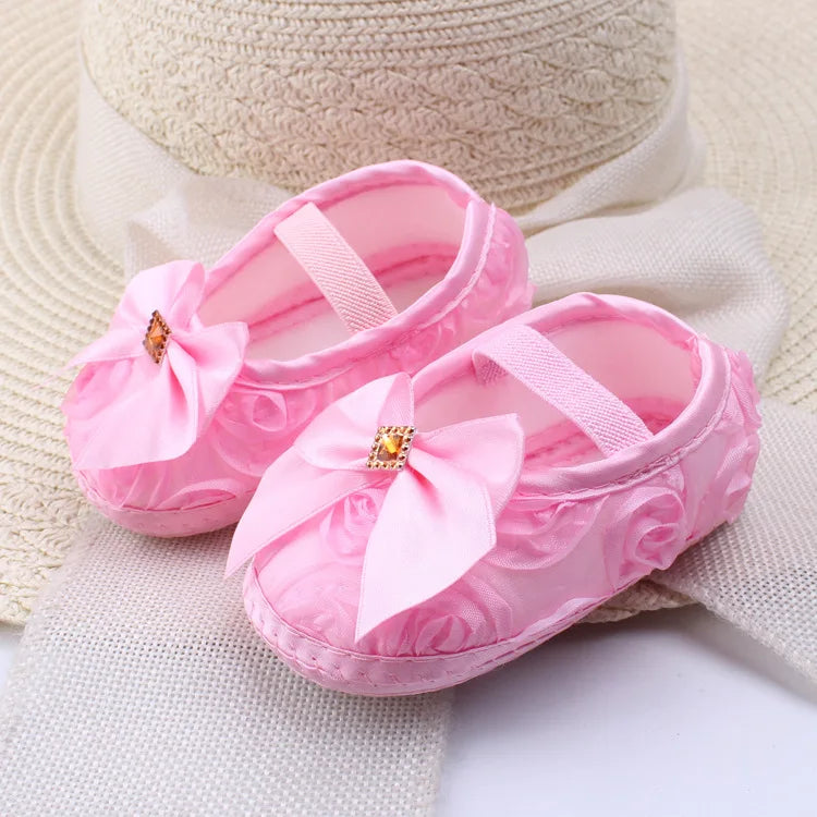 Summer Baby Girls Retro Toddlers Prewalkers Flower Footwear Shoes Infant Soft Bottom First Walkers 0-18M Anti-slip Toddler Shoes