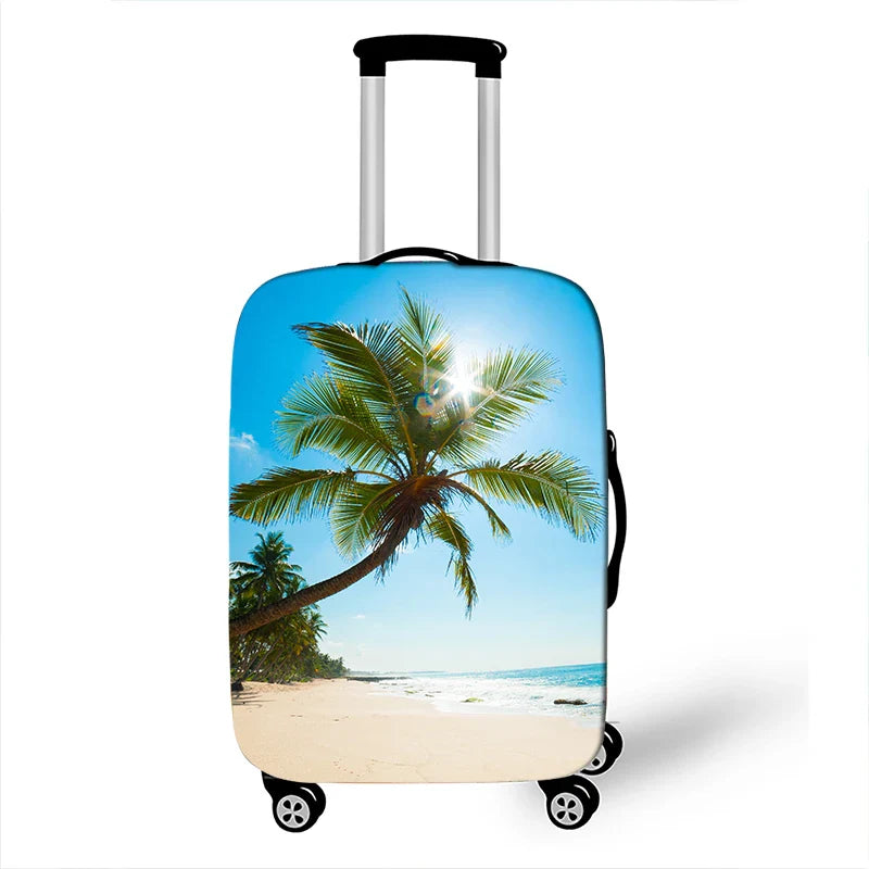 New Holiday style Print Luggage Cover for Travel Suitcase Protector Fits 18 ~32 Inch Zipper Elastic Suitcase cover