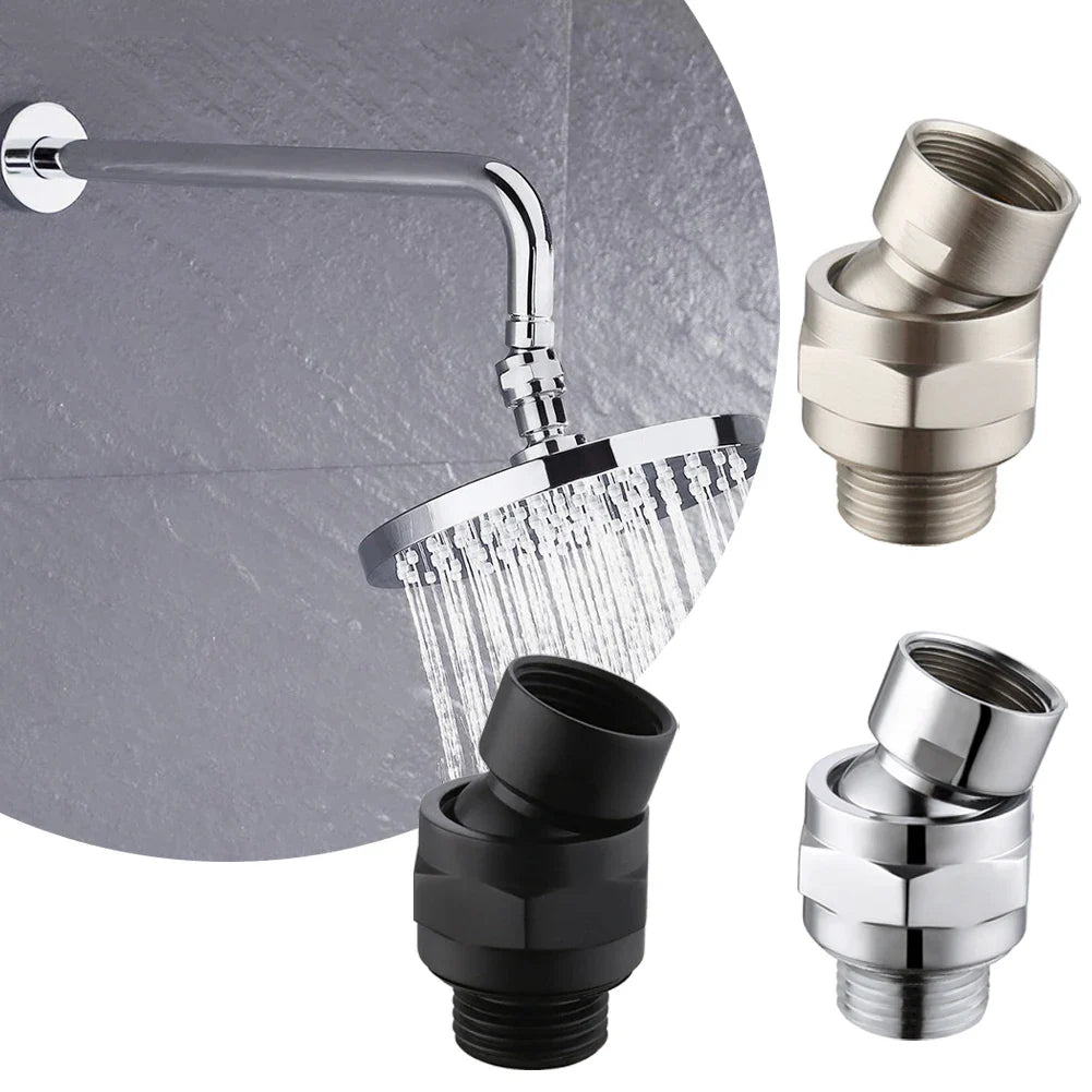 Shower Head Connector Adjustable Swivel Adapter Water Flow Ball Joint Accessories Brass Chrome Ball Joint Shower Arm Head