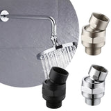 Shower Head Connector Adjustable Swivel Adapter Water Flow Ball Joint Accessories Brass Chrome Ball Joint Shower Arm Head