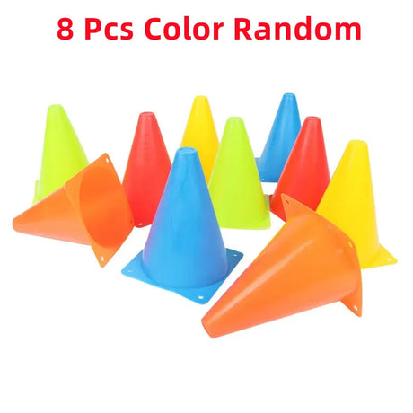 8Pcs 23cm Traffic Prop Cones Toy Multipurpose Construction Theme Party Sports Activity Cones For Football Scooter Training Toy