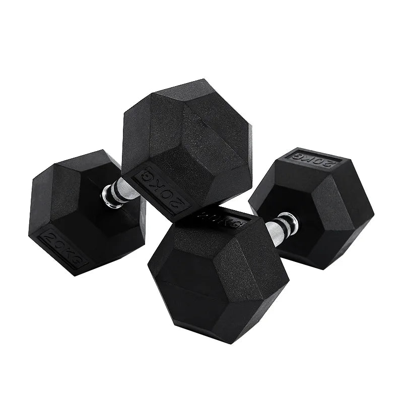 High Quality 45lb 50kg 60 110 lb Gym Cast Iron Equipment Free Weights Lifting Chrome Dumbbell Set Dumbbells