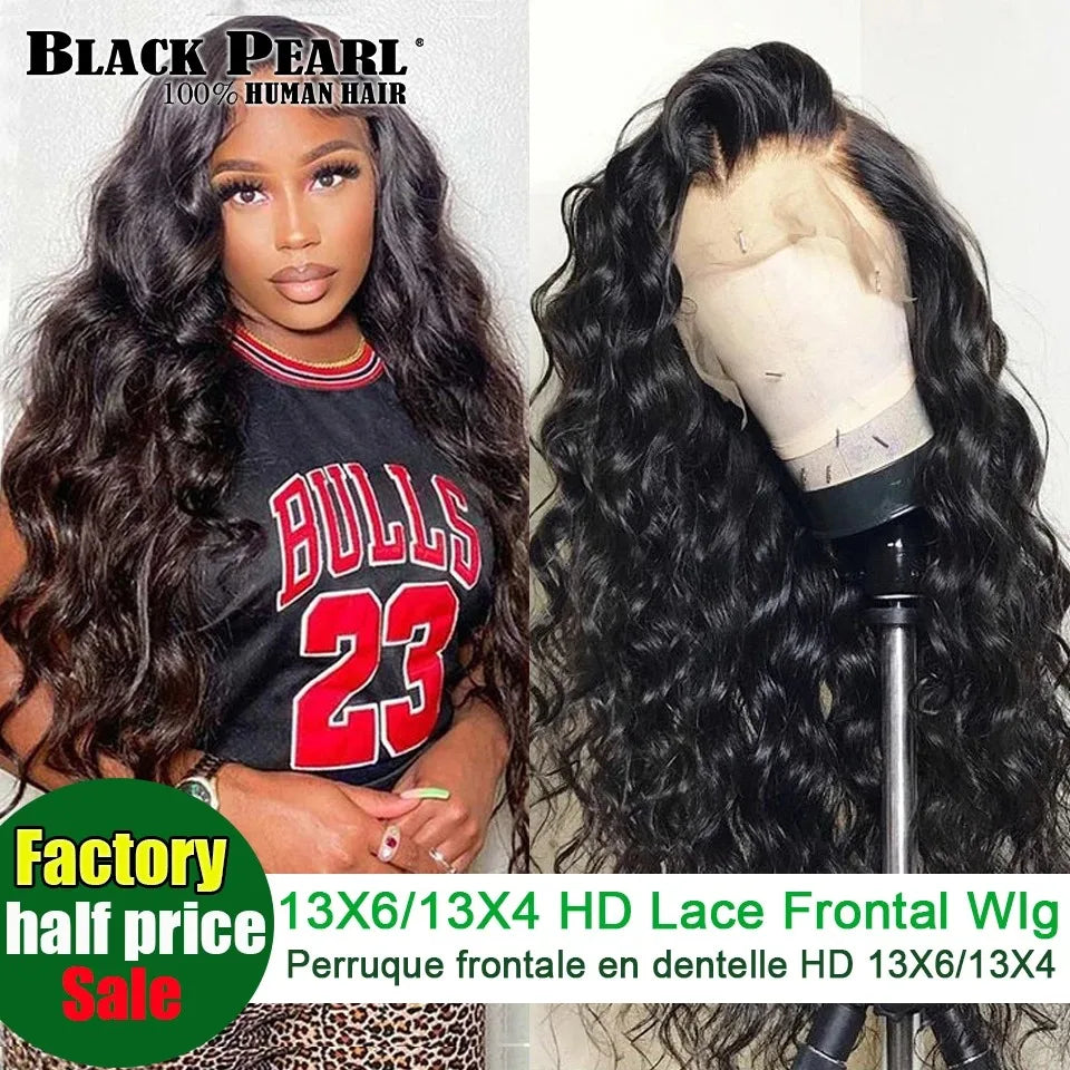 13X6 Brazilian Body Wave Wigs Human Hair Lace Frontal Wig Full Lace Glueless Wig 13X4 HD Transparen Human Hair Lace Frontal Wig