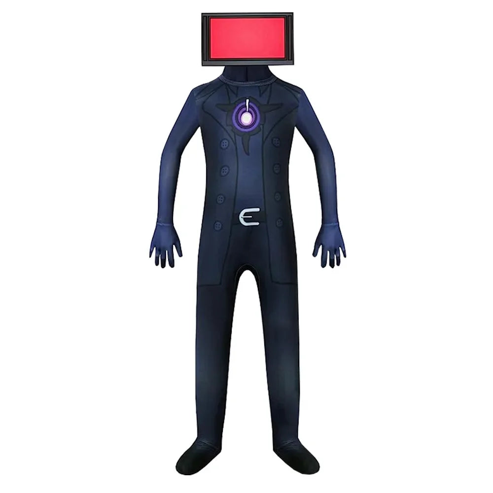 Skibidi Toilet Cosplay Costume TV Man Camera Man Costume Game skibidi dop yes yes yes toilet Halloween Jumpsuit Party Costumes