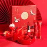 New Women Brand Gift Box Makeup Kit,Fashion Cosmetic Set,Hydrate Lip Mask,Moisturizer Lipbalm Exfoliator Fog Caress Lipstick