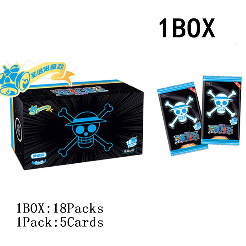 One Piece Collection Cards Box Booster Pack Anime Luffy Zoro Nami Chopper TCG Game Playing Game Cards