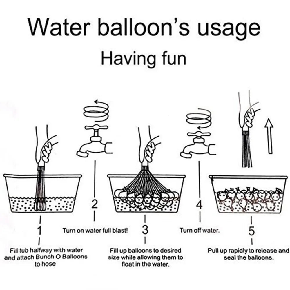 Funny Water Balloons Toys Magic Summer Beach Party Outdoor Filling Water Balloon Bombs Toy For Kids Adult Children