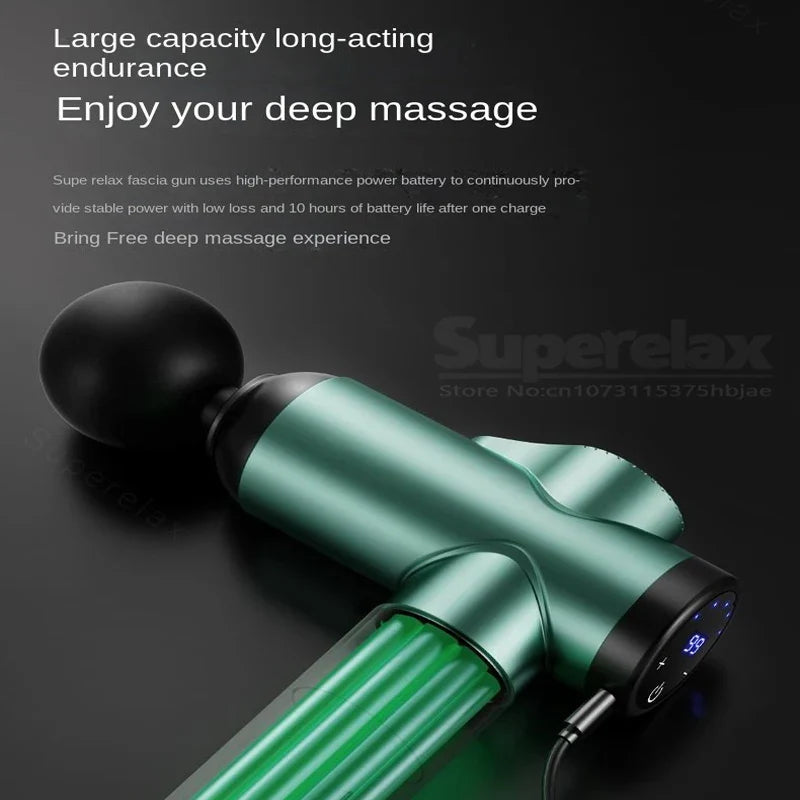 8 Heads Neck and Back Massager Gun the Massage 99 Speed Pain Knee Massage Instrument Body Massagers Professional Muscle Massager