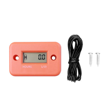 Waterproof Digital Hour Meter LCD Display Portable Engine Gauge Hour Meter For Motorcycle/Boat Engines Counter Hour Meter FE04