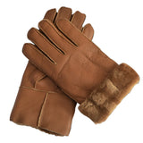 Natural Sheepskin Gloves for Men Winter Warmth Fur Integrated Thicken Outdoor Windproof Cycling Gloves Men's Sheepskin Перчатки