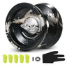 LESHARE Yoyo Ball Aluminum String Trick YoYo Balls Competitive Yo Yo Gift with Bearing Strings and Gloves Classic Toys