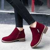 Women Boots 2022 Autumn Winter Boots Female Shoes Brand Ladies Ankle  Heels Shoes Woman Suede Leather Boots