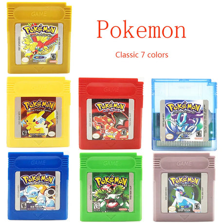 Pokemon GBC Card 16 Bit Video Game Cartridge Console Card For Gameboy Color Classic Game Collect Colorful English Version