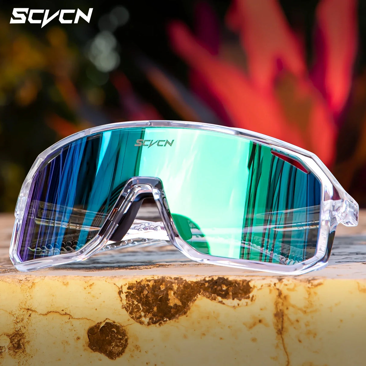 SCVCN-Sunglasses for Men Sport Cycling Glasses Bike Mountain Bicycle Hiking Camping Golf UV400 Protection Glasses Women Baseball