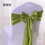 10/100pcs Satin Chair Bow Sashes Wedding Chair Knots Ribbon Butterfly Ties For Party Event Hotel Banquet Home Decoration