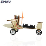 Gliding Aircraft Technology Science Toys DIY Experiment Electric Kit Warhawk Glider Kids Toys Stimulate Creativity Wooden Model