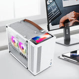 METALFISH S1 Aluminum Computer Case With Wireless Charge Gaming PC Chassis for M-ATX Mini-ITX/SFX PSU/135mm Radiator MINI CASE