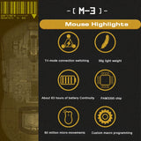 Darmoshark M3 Optical Esports Gaming Mouse Wireless Bluetooth 3-Mode 26KDPI PAM3395 TTC Microswitch Mice For Computer Laptop PC