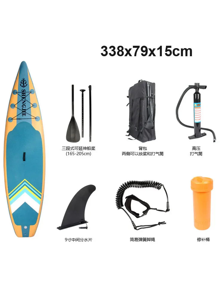 338x79x15cm stand up paddle board cheap economic SUP TOURING EVA carepet inflatable boat kayak dinghy raft water sport surfboard