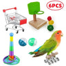 Combination Parrot Bird Toys Accessories Articles Parrot Bite Pet Bird Toy For Parrot Training Bird Toy Swing Ball Bell Standing