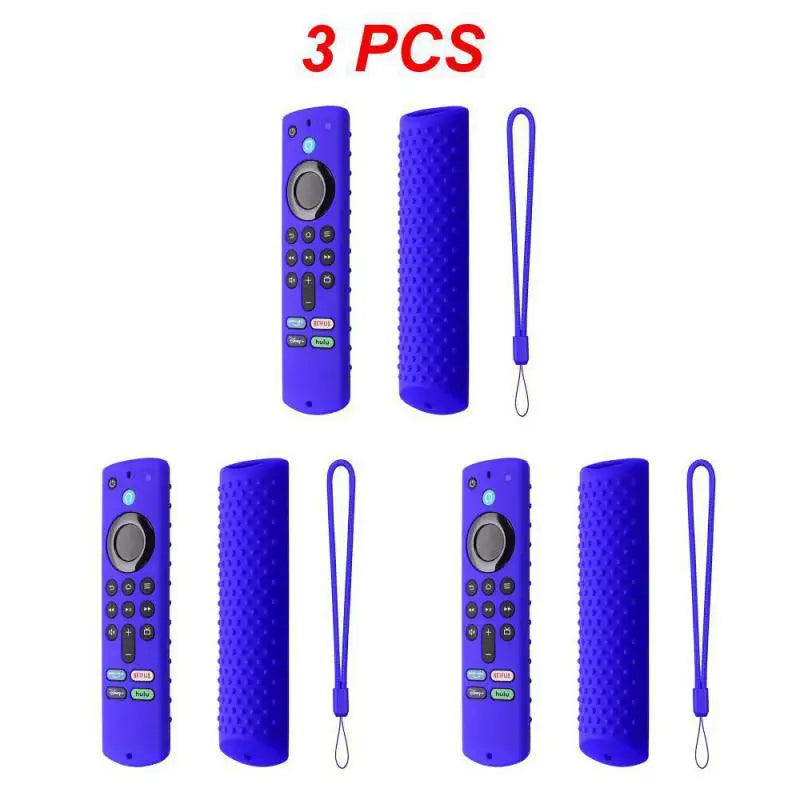 1~4PCS For Amazon Fire TV Stick 4K TV Stick Remote Silicone Case Protective Cover Skin Remote Control Protection Silicone Cover