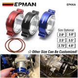 EPMAN HD Clamp System Assembly Exhaust V-band Clamp Anodized For 2.0",2.5",2.75",3.0" OD Turbo / Intercooler Pipe EPKKA