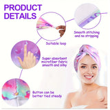 Microfiber Hair Drying Towel Hair Towel Wrap for Kids Girls Women Absorbent Hair Turbans for Wet Hair Fast Drying Hair Wrap