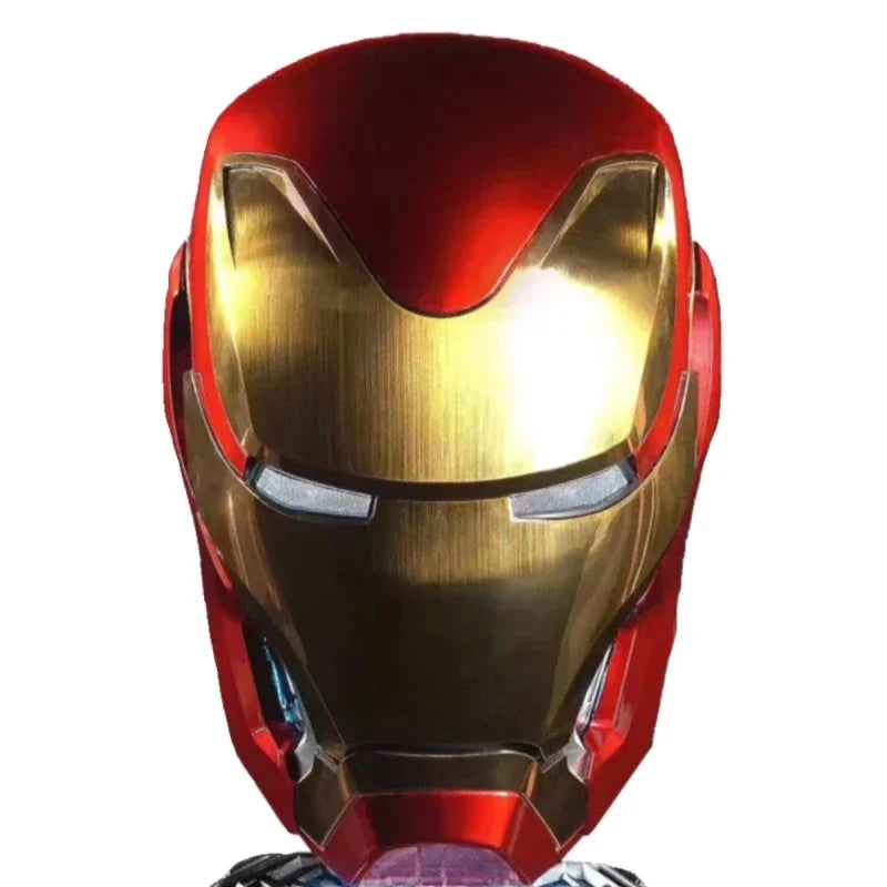 Hot   1:1 Iron Man Mk50 Figures Wearable Voice-Activated Deformation Helmet Around Marvel Animation Derivatives Model Toy Gift