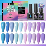 UR SUGAR Christmas Color Kit Autumn Winter Series 10Pcs Set Nail Art Design Soak Off UV LED Gel Semi Permanent Manicure