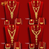 XUHUANG African Big Luxury 4PCS Dubai Gold Color Jewelry Necklace Sets For Women Bridal Wedding Sets 2023 Trend Jewellery Gifts