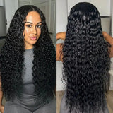 Melodie 13x6 HD Lace Frontal Wig Deep Wave 13X4 Transparent Human Hair Curly Glueless 5X5 Closure PrePluck 250 Density