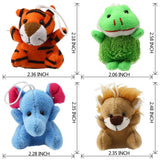 24 Mini Plush Animal Keychain Set Small Plush Keychain Decoration for Party Favor Teacher Student Award Goody Bag Filler Gift