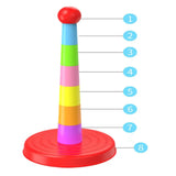 Children Outdoor Fun & Toy Sports Circle Ferrule Stacked Layers Game Parent-Child Interactive Ferrule Throwing Game Kids