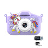 Children's Camera Unicorn Cartoon Digital Camera Animal Toy Take Pictures And Videos Play Games 48MP Children Mini Camera Gift