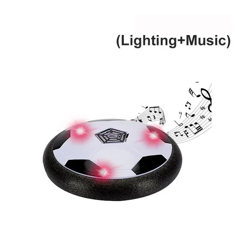 Sport Levitate Suspending Soccer Ball Air Cushion Floating Foam Football with LED Light music Gliding Soccer Toys for Kids Gifts