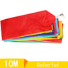 10M / 15M kite Tail Rainbow Triangle Stunt Kite Accessories Toy Children Outdoor Recreation Sports Kite Long Tail