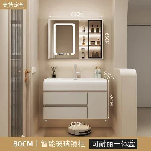 Wall Shelf Sink Bathroom Cabinet Shelfs Accessories Toilet Storage Bathroom Cabinet Locker Unit Mobile Bagno Home Furniture DQ