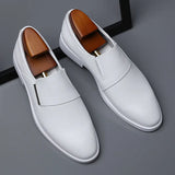 New Fashion Dress Men's Shoes Pointed Toe Leather Men Casual Formal Loafers Business Wedding Oxfords Shoes Zapatillas De Hombre