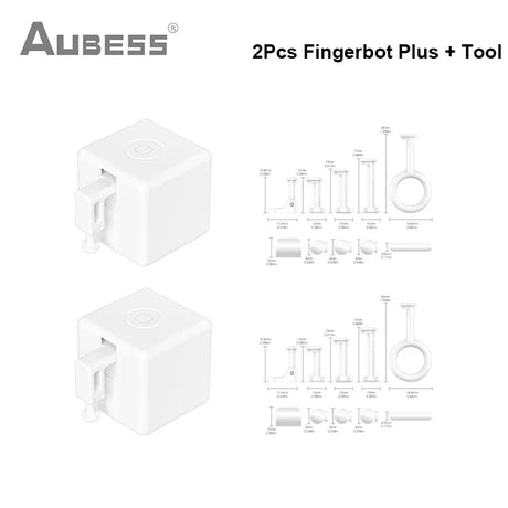 AUBESS Tuya Zigbee Fingerbot Plus Smart Switch Button Pusher Smart Home Timer Smart Life Voice Control Alexa Google Home Alice