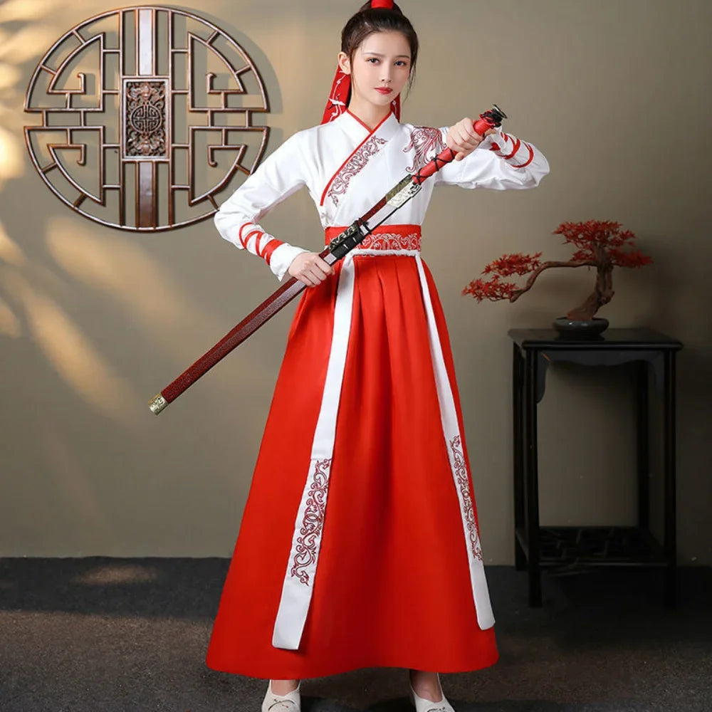 Chinese Hanfu Dress Women Clothing Vintage Ethnic Style Fashion Clothes Elegant Streetwear Casual Chinese Traditional Dress