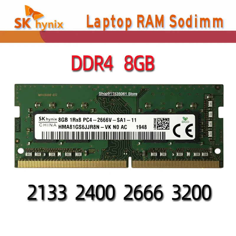 SK Hynix ddr4 4GB 8GB 16GB 32GB 2133MHz 2400MHz 2666MHz 3200MHz RAM Sodimm Laptop Memory pc4 4g8g16g32g 2133P 2400T 2666V 3200AA